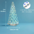 thumbnail image 2 of Glass Christmas Tree Xmas Trees Decorations Table TopCenterpiece Mantel Window Home Decor, 2 of 6