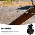 thumbnail image 3 of CATIEBYE 10pcs Wood Post Insulators Black PC Secure Installation for DIY Enthusiasts, 3 of 8