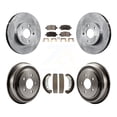 thumbnail image 1 of Transit Auto Front Rear Disc Brake Rotors Ceramic Pads and Drum Kit for Car Pontiac G5 Chevrolet Cobalt K8T-103676, 1 of 11
