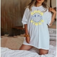 thumbnail image 5 of GOOD VIBES SMILEY FACE Garment Dyed Graphic T-Shirt, 5 of 5