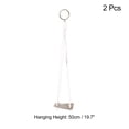 thumbnail image 2 of Uxcell 4" Square Leather Planter Hanger Flower Pot Macrame Decor Holder, Brown 2 Pack, 2 of 6