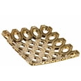 thumbnail image 1 of Plateau Concave Carré à Motifs en Céramique, Or Chromé, 1 of 1