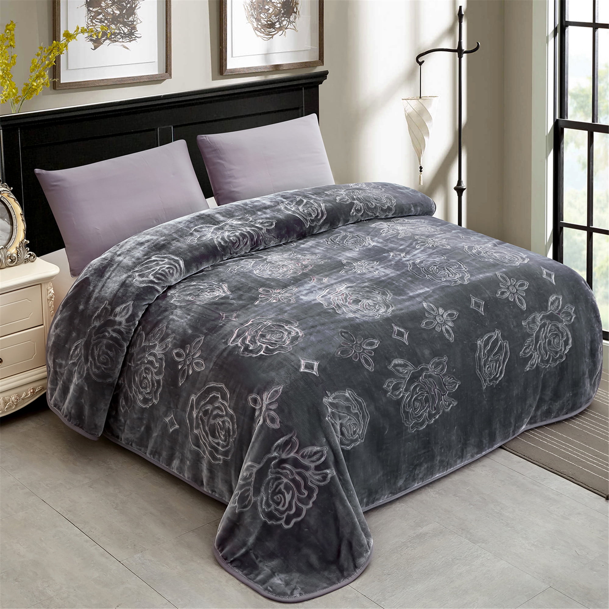 Premium Soft Bed Blanket Queen Size (79" x 91") Soft, Warm Solid