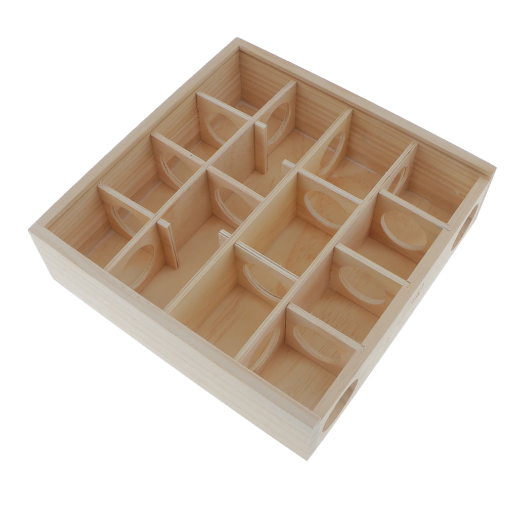 YWMJZEU Small Pet Activity Sport Hamster Toys Maze Tunnel Rat Mouse Wooden Funny Toy