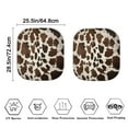 thumbnail image 4 of KUIFORTI Cow Print Car Sun Shade Windshield Funny Car Shades for Front Windows, Reusable Auto Sunshades for Most Sedans SUV and Trucks, Brown, 4 of 5