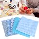 thumbnail image 5 of Pa?o de algodón de Alta Calidad 5Pcs/Set DIY Impreso Tela de artesanía de algodón Artesanía Acolchado Costura Coser Kit 50x50cm Azul EOTVIA No, 5 of 7