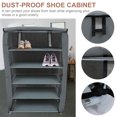 thumbnail image 3 of SOPOTUTU Space Saving Shoe Organizer Galvanized Steel Pipe Entryway 1Pack 35.4X23.6X11.8In, 3 of 8