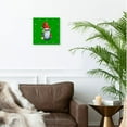 thumbnail image 2 of 3dRose, Nordic Nisse Gnome Gonk Holding A Glass Of‎ Lime Margarita, 15x15 Wall Clock, 2 of 8