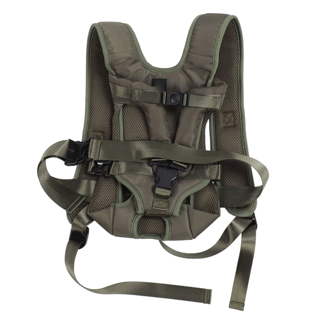 Mochila frontal para mascotas, transpirable, para el pecho, para cachorros, portátil, para viajes, con hebilla ajustable, para senderismo, camping, OD, verde, L