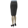 thumbnail image 4 of Women's Tapered Fit Stretch Melange Ponte Pencil Skirt, 4 of 4