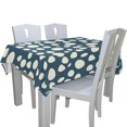 thumbnail image 4 of EREHome Random Dots Tablecloths Navy Cream Table Top Decoration 52x70 inches, 4 of 5