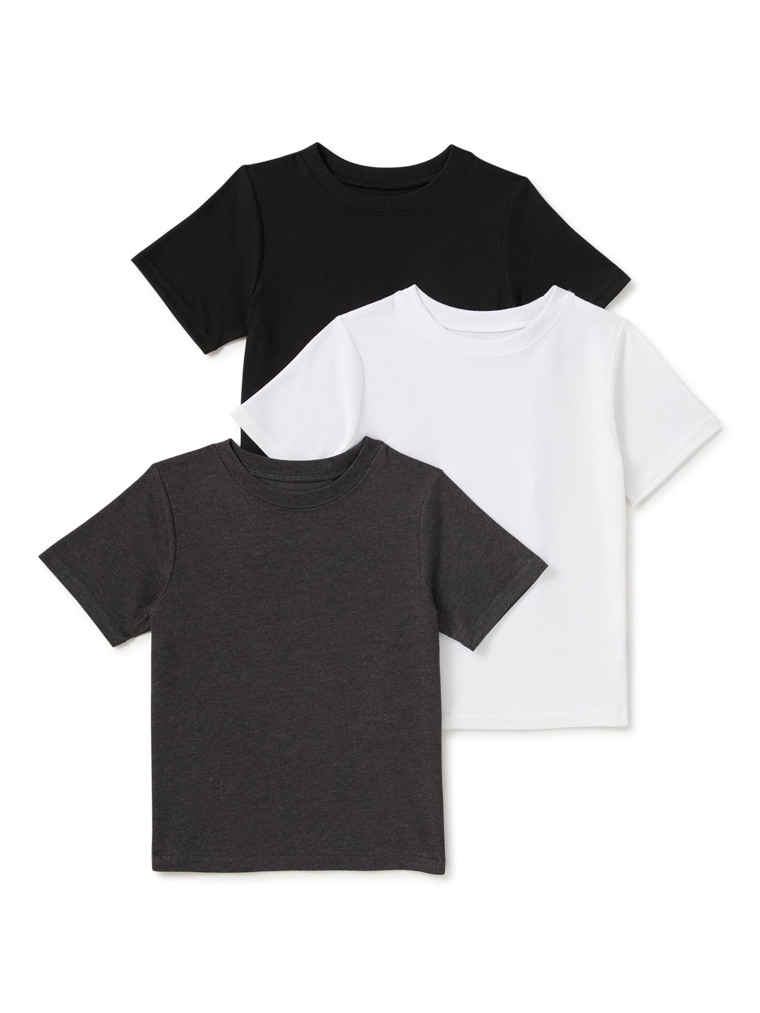 Boys Girls Kids T-Shirts Plain Soft Cotton Round Neck T-Shirt PE School Uniform 