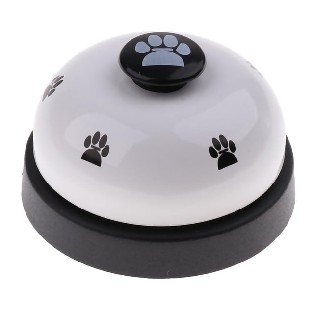 Campana de entrenamiento para perros, campana de mesa, campana para perros para entrenamiento de comunicación y para ir al baño Blanco