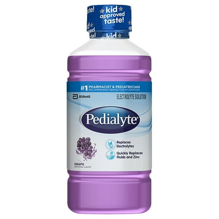 Pedialyte Oral Electrolyte Solution Grape1.1 qt(pack of 4)
