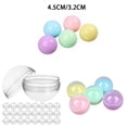 thumbnail image 4 of Transemion Empty Clear-colored Round Containers Sturdy And Long-lasting Jars For DIY Projects Twisted Round Balls And Reusable. Empty Coloured Small Round Durable colorful 32mm, 4 of 6