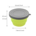 thumbnail image 3 of Activités Extérieures pour Camping Voyage Bol Pliant en Silicone Maison avec Couvercle Randonnée, 3 of 7