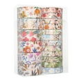 thumbnail image 2 of Juego de 18 rollos de cintas adhesivas Washi, cinta adhesiva de papel decorativo de hoja dorada flor Tomshoo Cinta, 2 of 7
