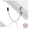 thumbnail image 4 of Flying Wing Cross Silver Silicone Positioning Safety Chain Dark Night Wing Bracelet DIY Bead, 4 of 5