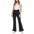 thumbnail image 4 of Calvin Klein Women's High Rise Flared Slit Hem Jeans Black Size 27, 4 of 4