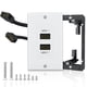 thumbnail image 1 of Placa de pared HDMI ELECTOP 8K 2.1 (2 puertos) con soporte de montaje, 1 of 7