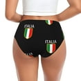 thumbnail image 2 of Women's Italia Italian Flag Italy Hipster Underwear 3D printed Bikini Panties Briefs 3X-Large, 2 of 6