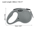 thumbnail image 4 of Unique Bargains 1 Pc Retractable Pet Leash Classic Dog Leash for Pet 118.11" Gray, 4 of 6