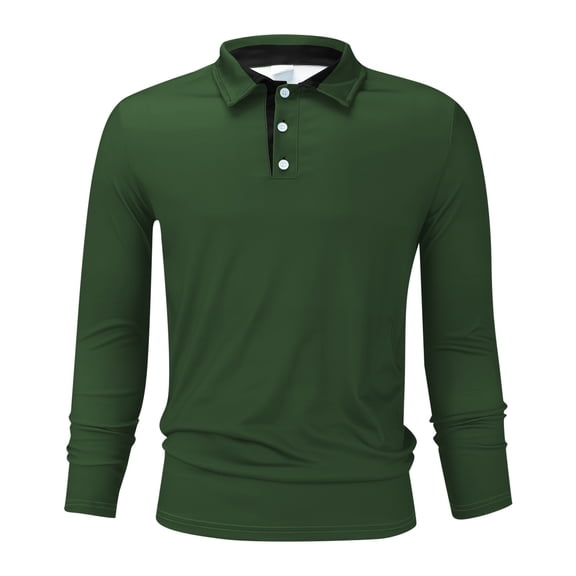 Mens Shirts, Awwp Long Sleeve Quick Drying Work Hiking Casual Collared Shirts for Men Green1 L