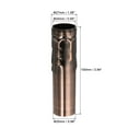 thumbnail image 2 of Uxcell Candle Socket Covers, 3.9 Inch Tall Chandelier Sleeves Candelabra Base Holder, Red Bronze 3 Pack, 2 of 6