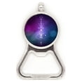 thumbnail image 1 of Ouvre-bouteille en Métal Motif Totem Symbole Univers Alien en Acier Inoxydable, 1 of 3