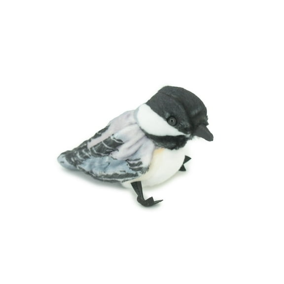 Chickadee Finger Puppet, Very Nice Plush Chick-a-dee, Stuffed Bird, Educational, Realistic, Lifelike Model, Gift, 6" FM03 B233