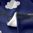 thumbnail image 4 of Erosebridal Teens Steam Engine Flannel Blanket, Cartoon Railway Train Sherpa Throw, Transportation Decor, 4 of 7
