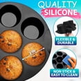 thumbnail image 4 of 2 pack Air Fryer Muffin Pan (7 Cups) — Silicone Muffin Pans for Baking & Freezing, Nonstick Air Fryer Silicone Egg Mold Compatible with 3.5-5.8L Fryers — Easy Demolding, Dishwasher Safe for Daily Use, 4 of 5
