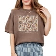 thumbnail image 5 of He Is Risen Shirt for Women - Ink-Printed Pearls Easter Matthew 28:6 Floral Tee Blue Jean Shirt Adult 2XL, 5 of 7