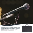 thumbnail image 3 of KAKOWELY microphone suitcase Convenient Microphone Suitcase Wireless Microphone Storage Organizer Box12.6"X7.48"X3.15", 3 of 5