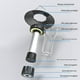thumbnail image 3 of Ounissouiy Linterna para acampar al aire libre impermeable 100lm luz con mango bicicletas de emergencia luz trasera 2200mAh tienda potente linterna Iluminación y accesorios Ounissouiy HA074312-00, 3 of 6