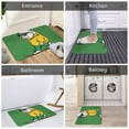 thumbnail image 5 of Rateoe Cool Skateboarding Bulldog Pattern Flannel Door Mat Indoor Outdoor Entrance, Waterproof All-Weather Doormat,Fade Resistant, Low Profile Entryway Mat 16x24in, 5 of 7