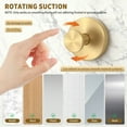 thumbnail image 5 of Powerful Suction Cup Hooks, Upgraded No-Drill Metal Towel Hook for Showers Bathrooms, Gold (6 pack), 5 of 7