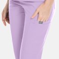 thumbnail image 4 of VIAOLI Women's Scrubs Set - V-Neck Top & Elastic Waist Pants for Nurses & Doctors, Multiple Colors, 4 of 6