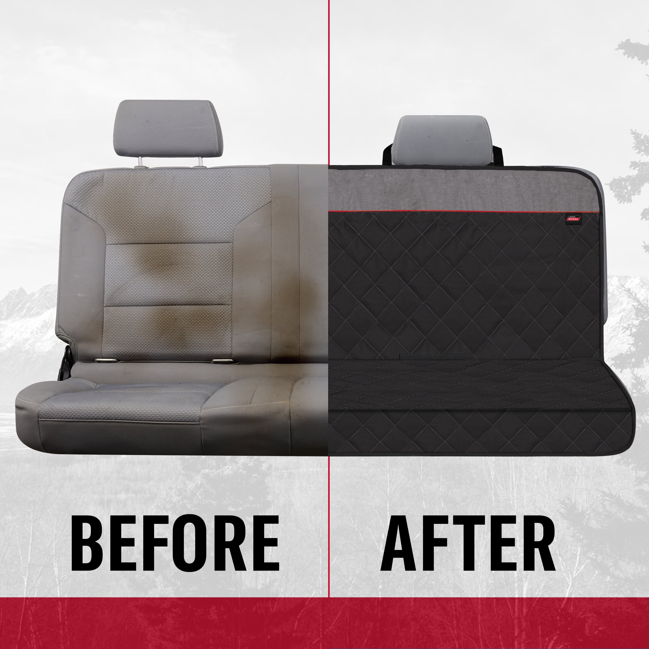 Genuine Dickies 4-Piece Universal Automotive Seat Covers Pet Protection Kit, 41840WDI
