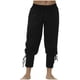 thumbnail image 1 of Pantalones largos para hombre, moda de ocio, color sólido, con correa de cuerda, bolsillo para los pies, pantalones largos para hombre, abrigo de poliéster, 1 of 2