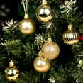 thumbnail image 4 of Topboutique Christmas Ball Ornaments, 36 Christmas Tree Decoration Hanging Balls, Christmas Ornaments, Party Decorations, 6 Kinds of 1.57 inch Balls (40 mm Christmas Ornaments) Golden Christmas Balls, 4 of 8