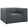 thumbnail image 4 of Modway Mingle Upholstered Fabric Armchair in Gray, 4 of 4