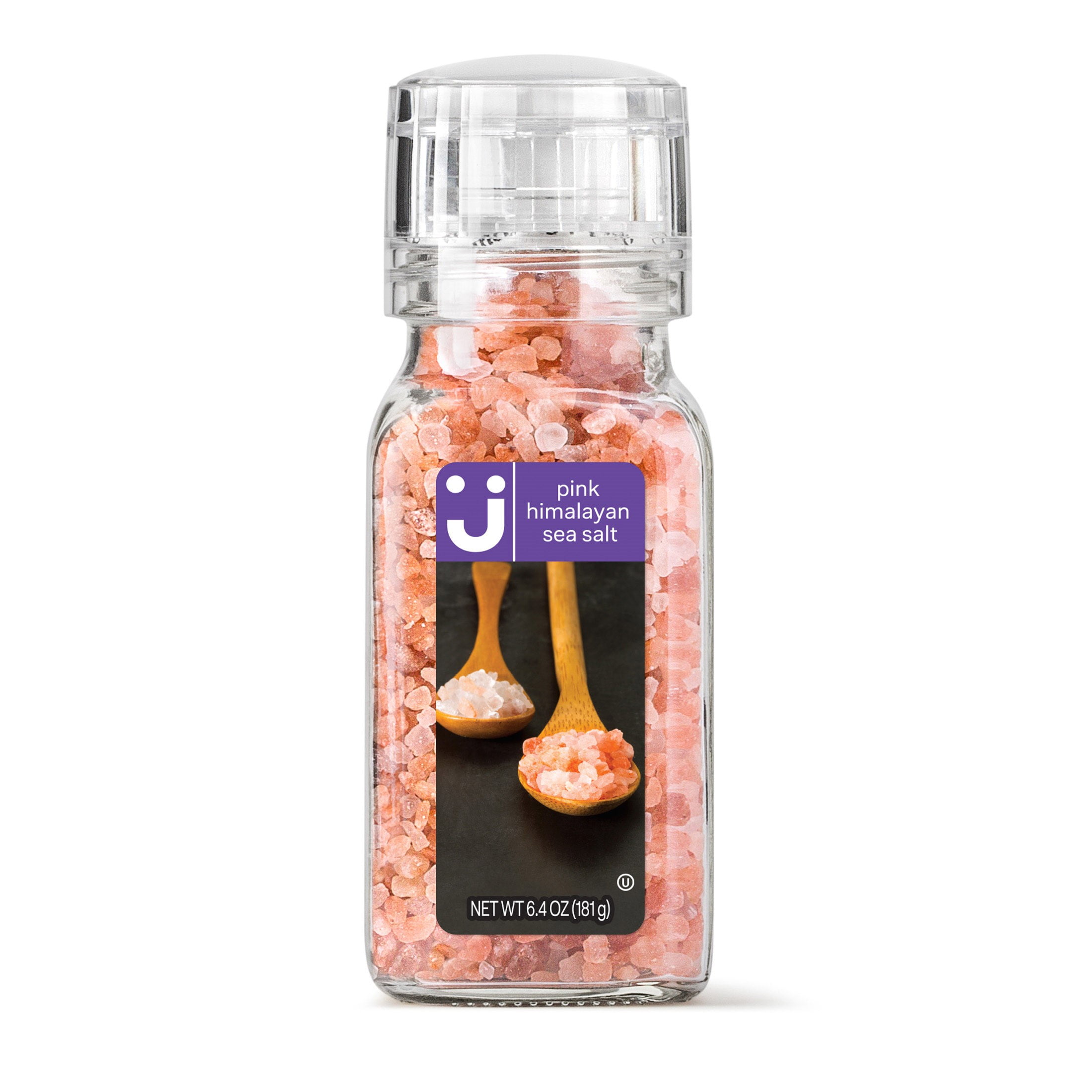 Uniquely J Pink Himalayan Sea Salt Grinder, 6.4 oz