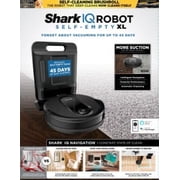 Shark IQ Robot Self-Empty® XL Vacuum with Self-Empty Base, Home Mapping, RV1002AE, New