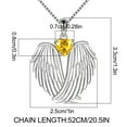 thumbnail image 3 of Euaioeiu Clearance Angel Wings Cubic Zirconia CZ Fashion Pendant Necklace for Women, 3 of 6