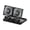 Black, variant on Portable Dual-Head Solar Mini Fan, 3-Speed Camping Fan, Quiet Operation, Solar/USB Powered for Car, Tent, Hiking, Emergency