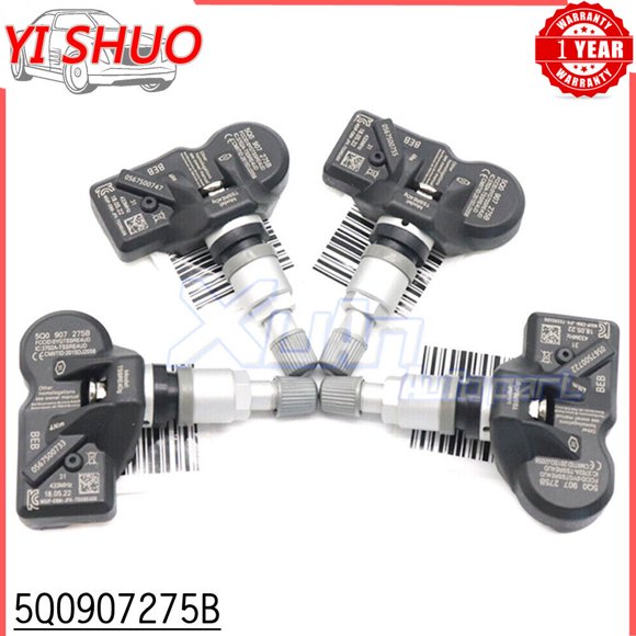 4x Tire Pressure Sensor TMPS 5Q0907275B for VW for Porsche for Audi Q7 for Bentley
