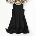 thumbnail image 5 of ASEIDFNSA Women Sleeveless Tank Dress Crew Neck Ruffle Hem Casual Mini Sundress, 5 of 5