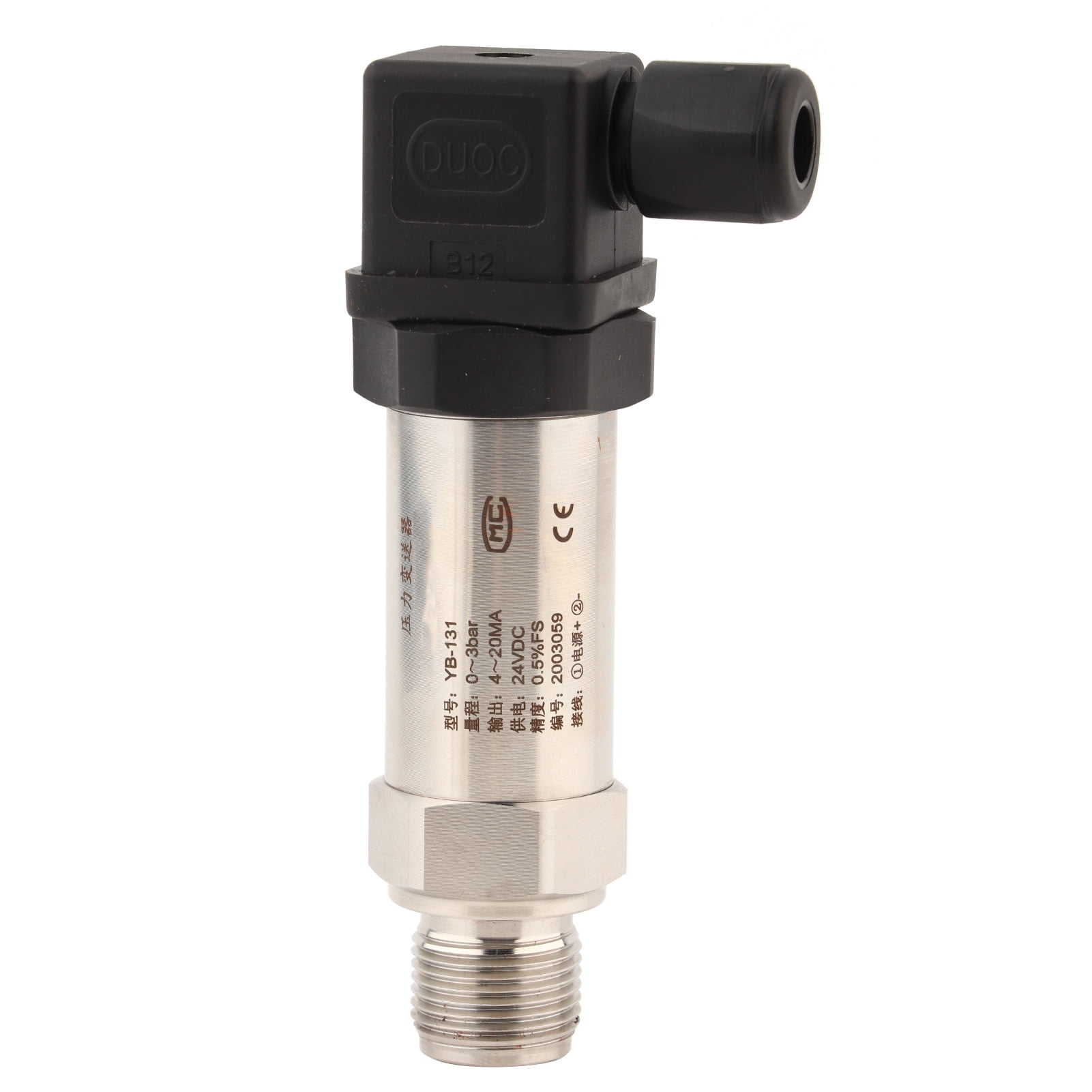 Transmitter Pressure Sensor,24VDC 0-3bar Silicon Pressure Pressure ...