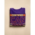 thumbnail image 3 of Certified Candy Inspector Sweatshirt Women -Image by Shutterstock, Female Large, 3 of 4